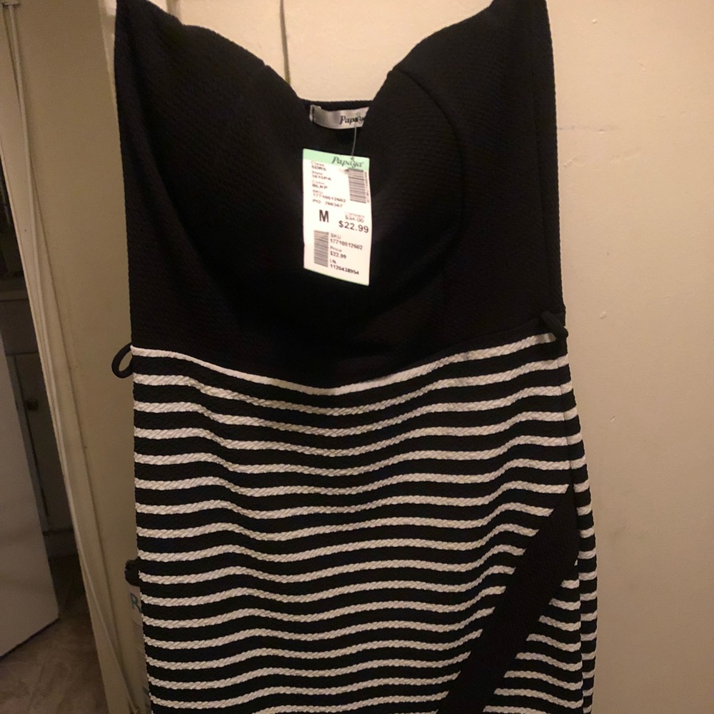 Papaya strapless dress